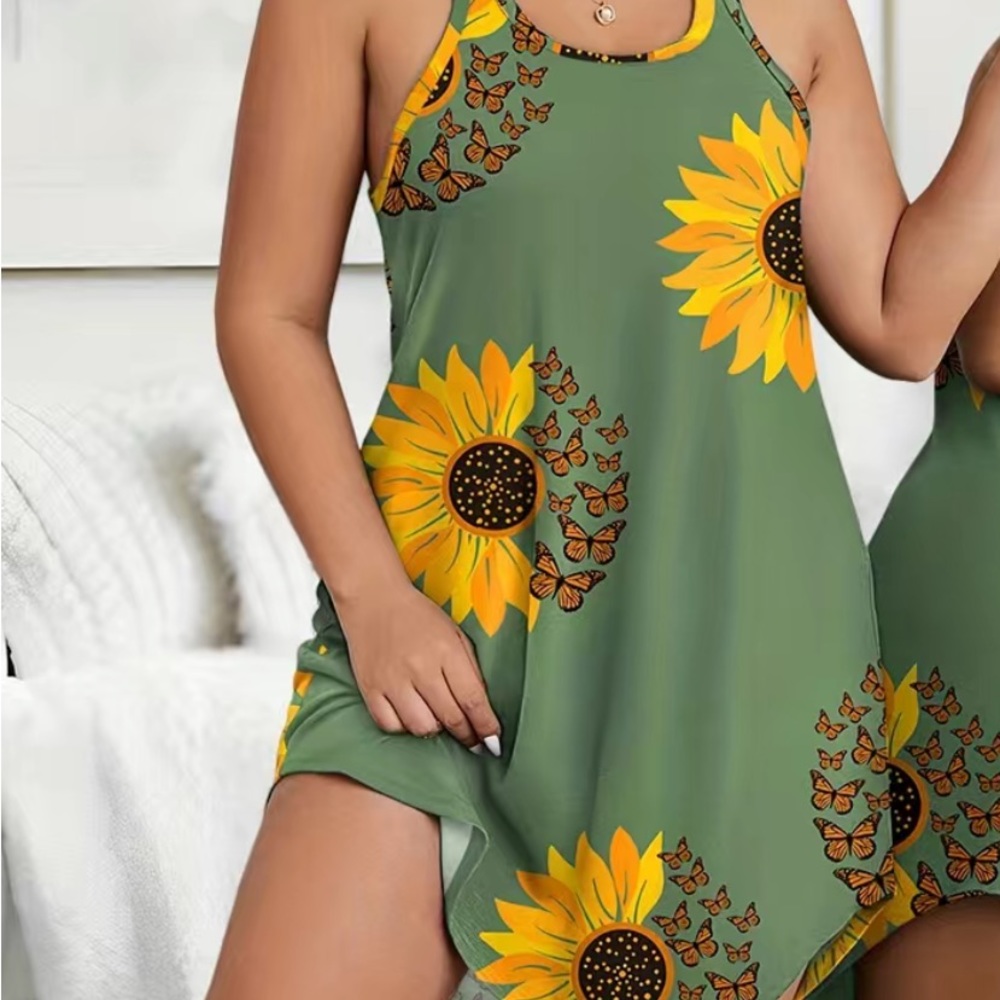 Plus size casual nightdress.